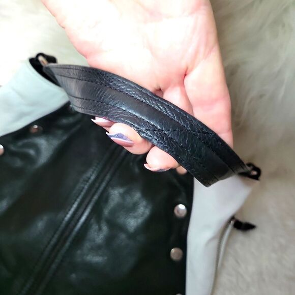 EUCBMAKOWSKY black and white all soft substantial genuine real leather AUTHENTIC - Picture 6 of 13